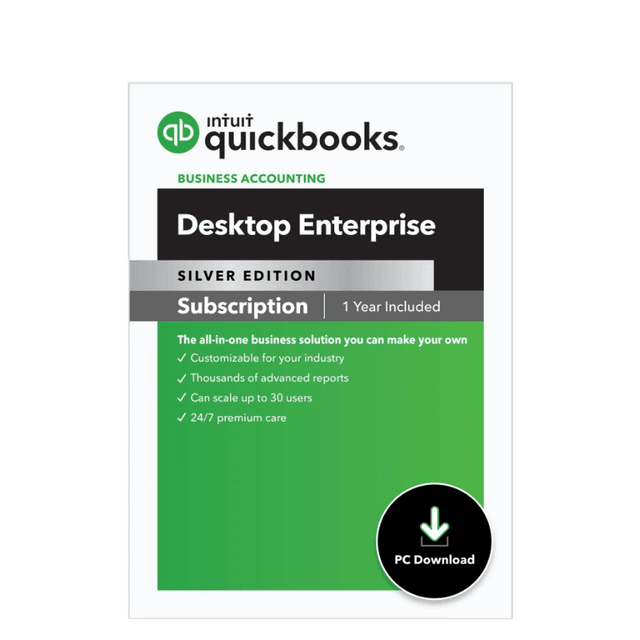 QuickBooks Desktop Enterprise Silver Edition 24.0 – 1 User/1 Year