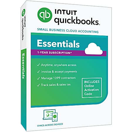 QuickBooks Online Essentials 3-User/Year Subscription - Image 1